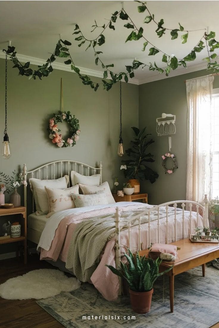 Charming Nature-Inspired Teen Bedroom Haven