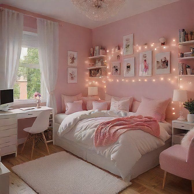 Charming Pink Haven with Delicate Touches