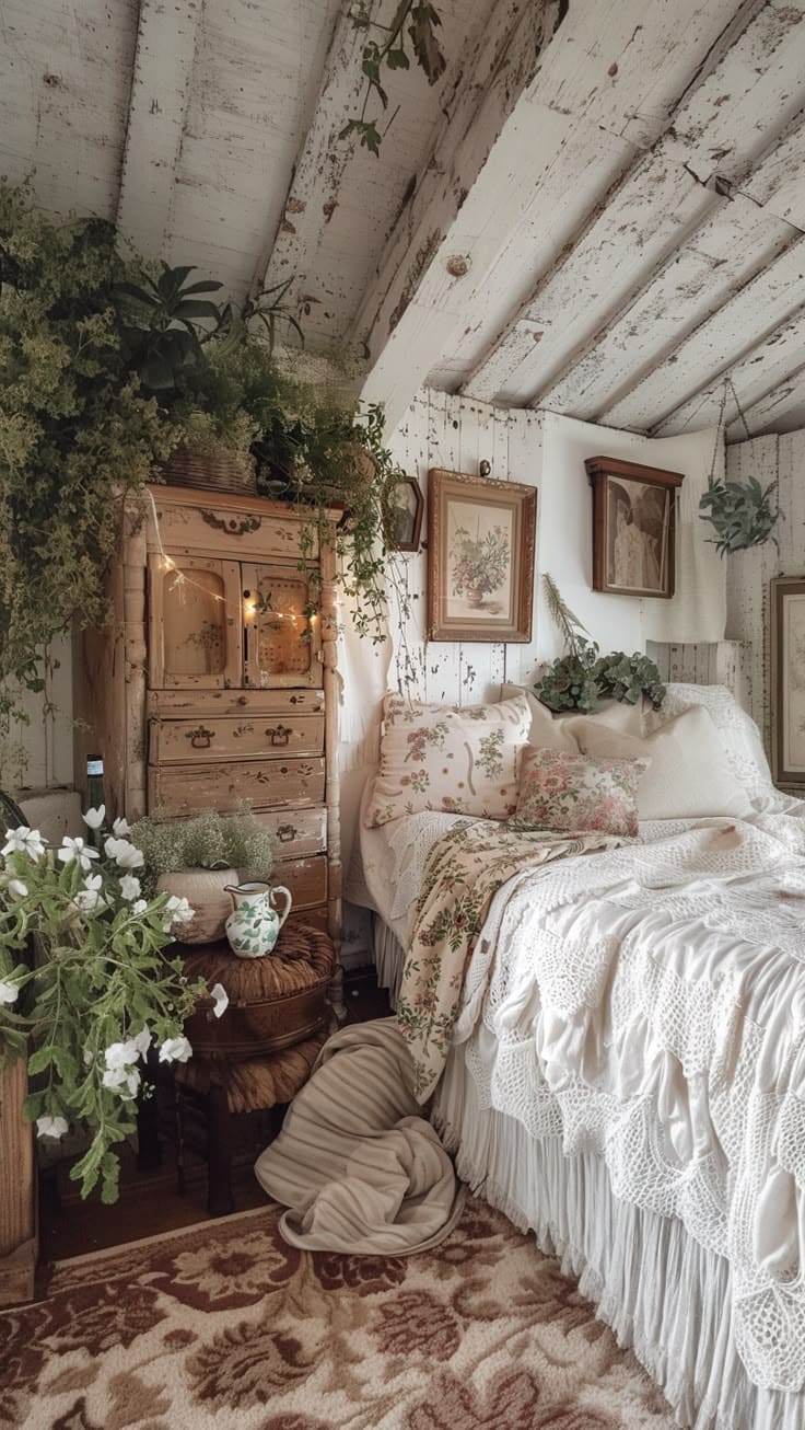 Charming Vintage Farmhouse Bedroom