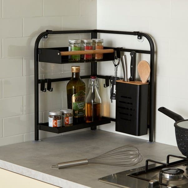 Compact Multi-Tier Countertop Kitchen Organizer