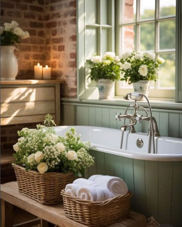 Cottage-Inspired Bathroom Design