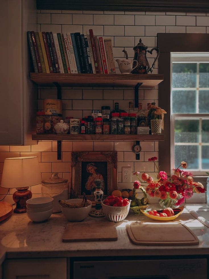 Cozy Vintage Corner with Culinary Charm