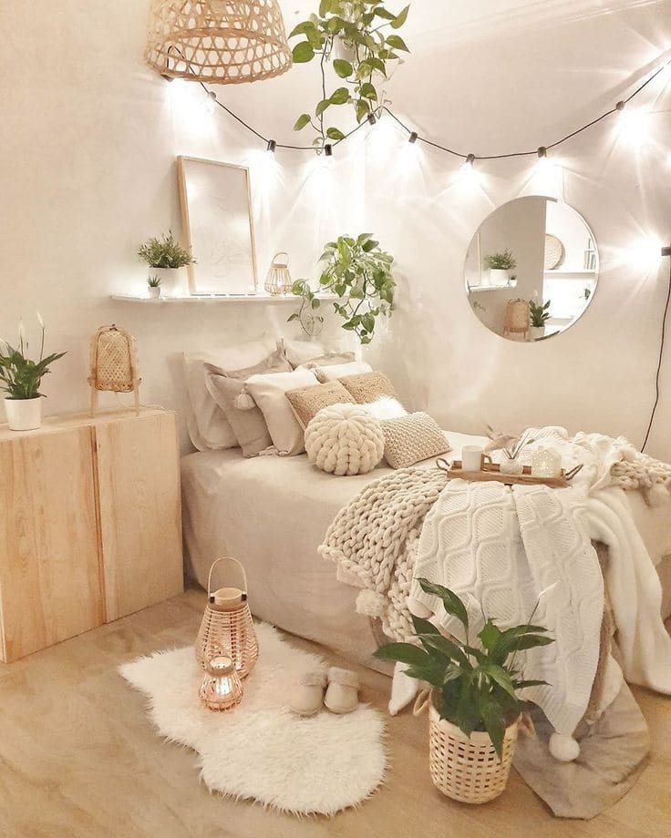 Cozy and Minimalist Boho Teen Haven