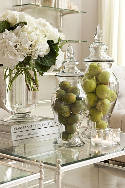 Elegant Glass Displays for Spring Decor