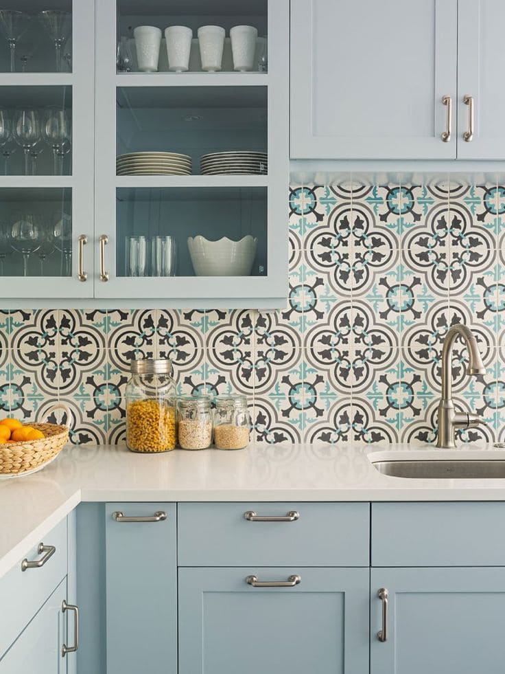 Elegant Mediterranean Mosaic Kitchen Delight