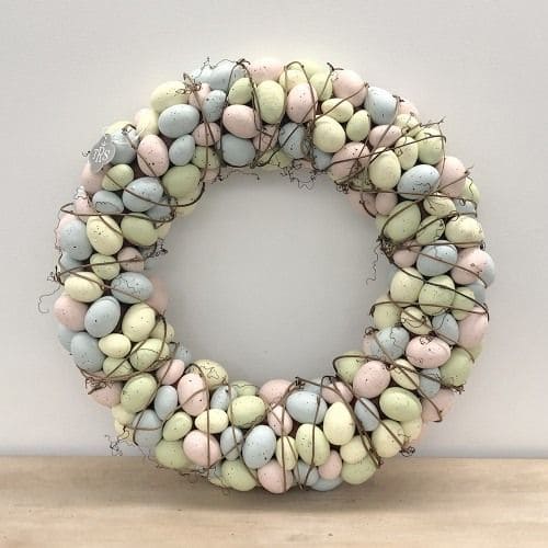 Elegant Pastel Egg Easter Wreath