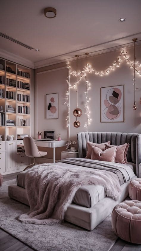 Elegant and Cozy Teen Room Bliss