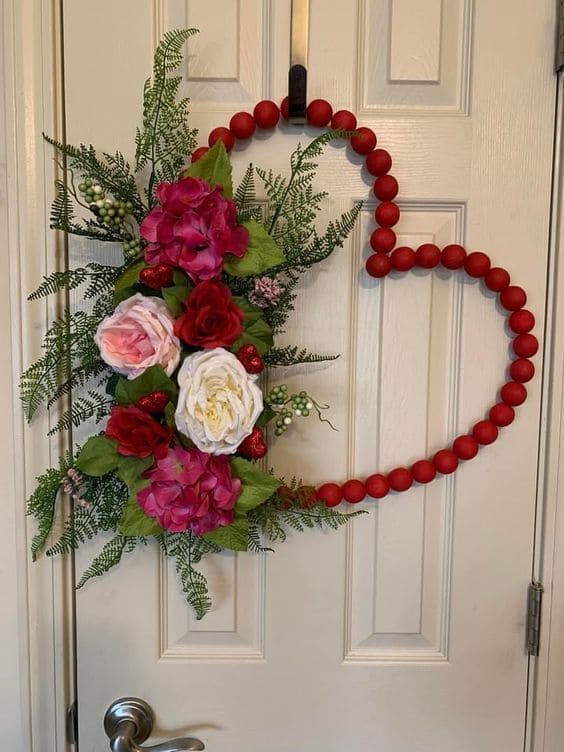 Heart Wreath for Valentines Day