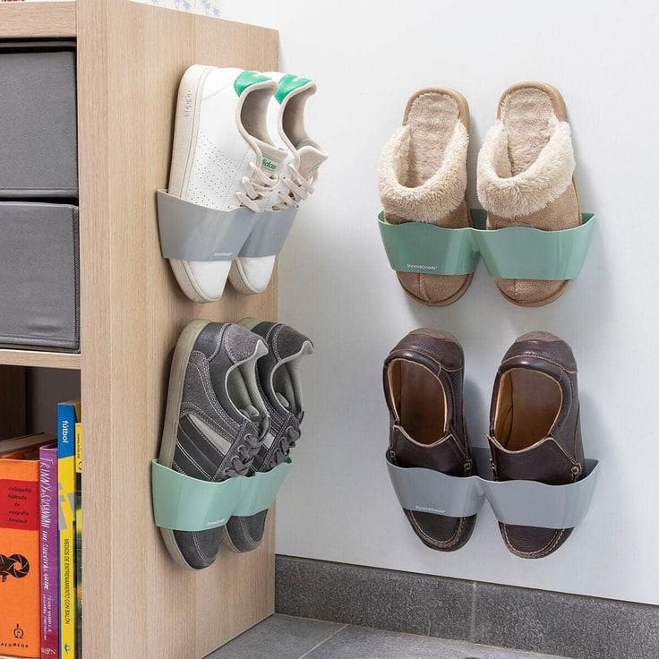 Innovative Wall-Mounted Shoe Organizer