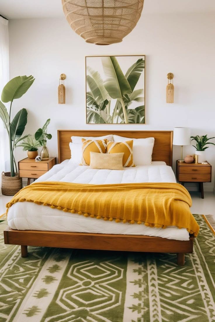 Inspired Tropical Bohemian Bedroom Retreat