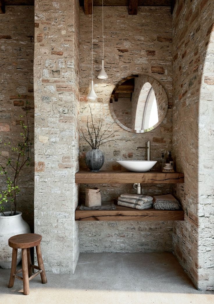 Minimalist Stone Bathroom Design