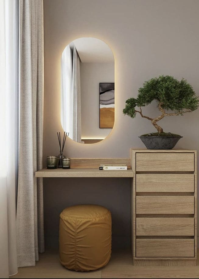 Minimalist Vanity with Natural Zen Vibes