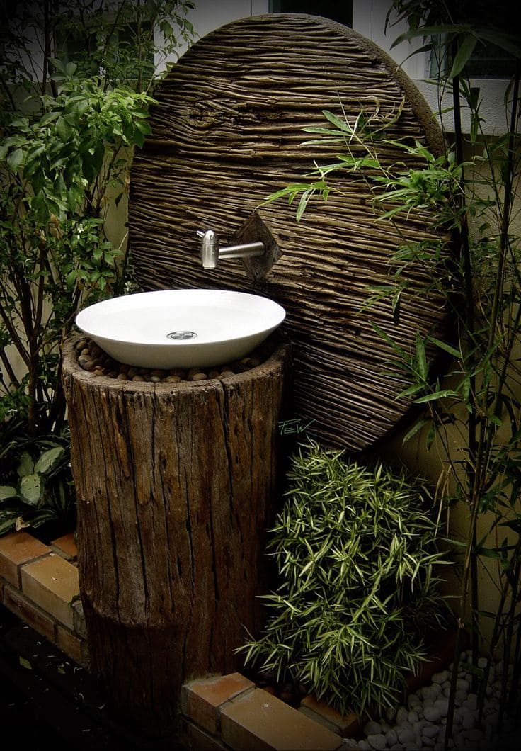 Nature-Infused Bathroom Vanity