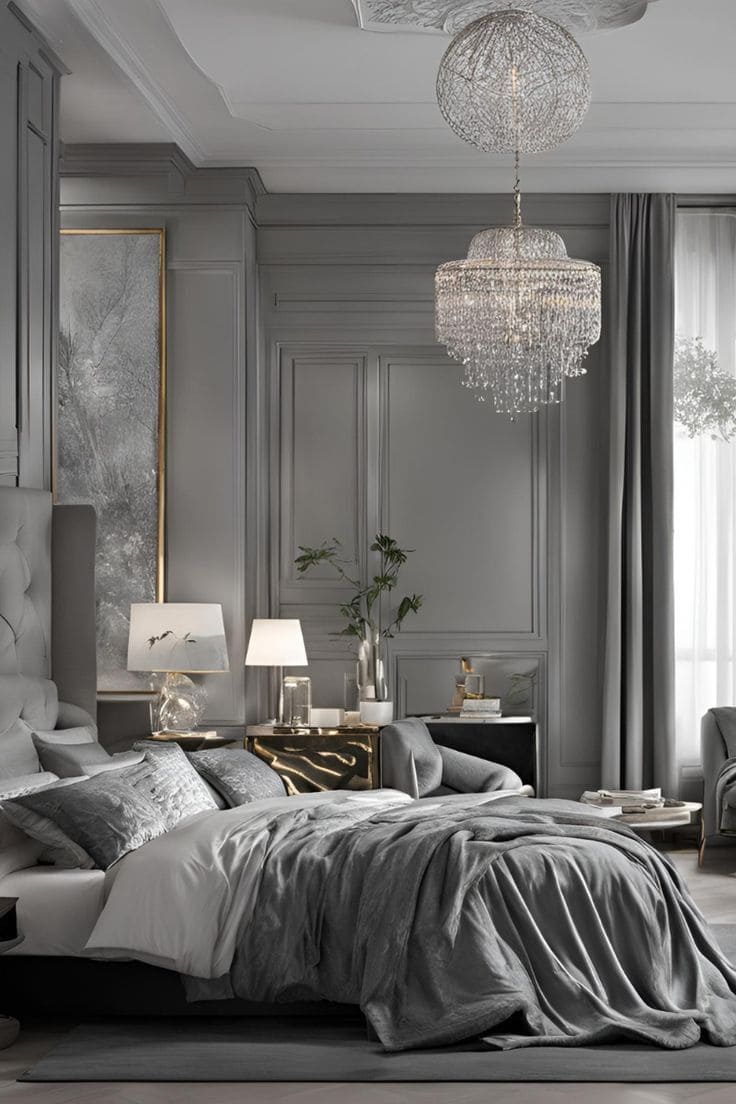 Opulence Silver Grey Bedroom