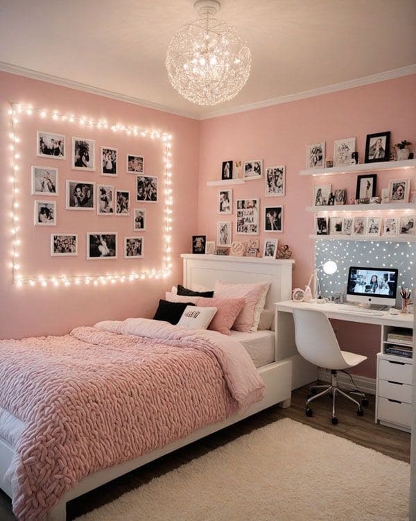 Personalized Pink Gallery Haven for Teens