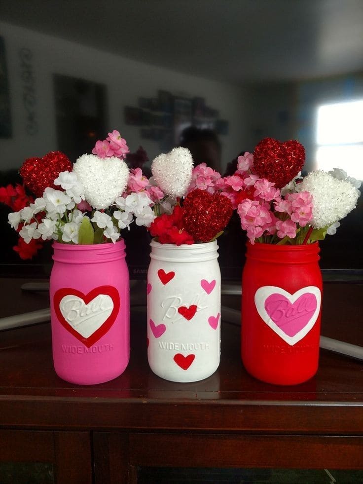 Romantic Mason Jar Floral Centerpieces