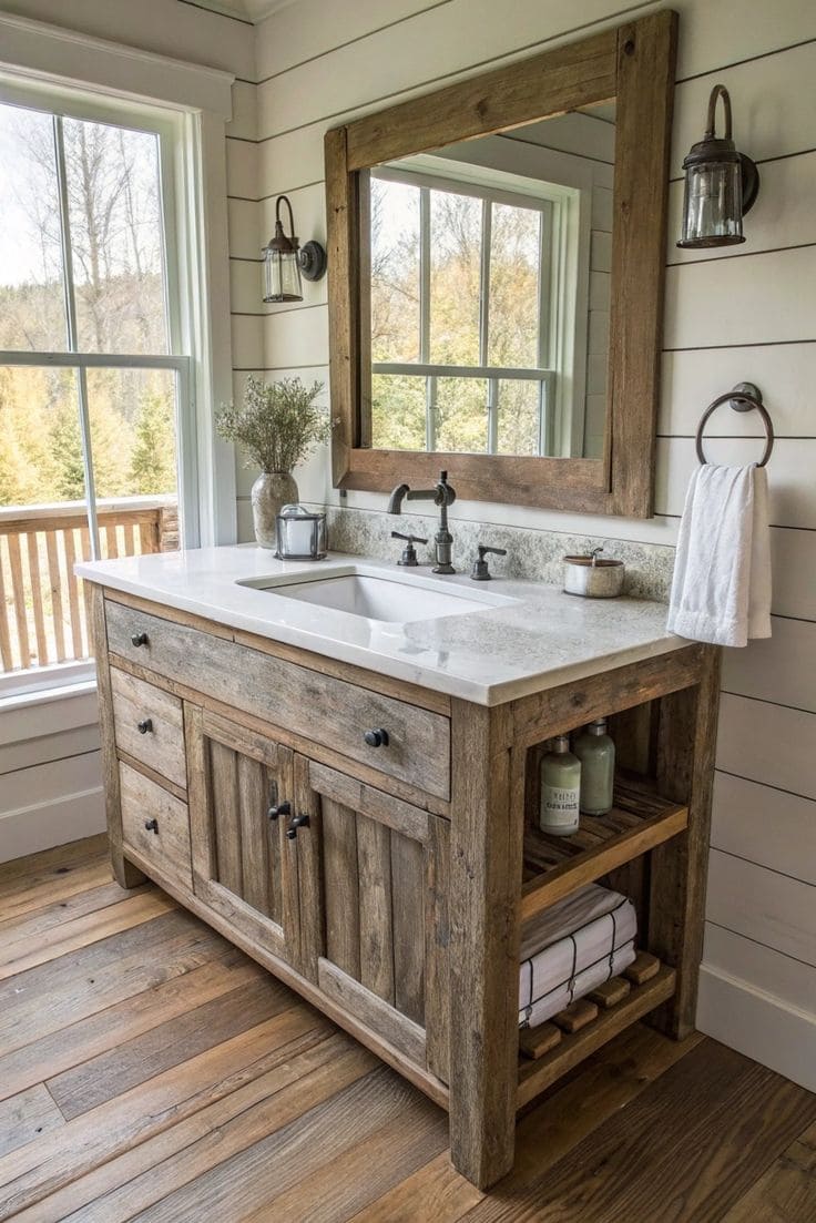 Rustic Charm with Natural Wood Accents