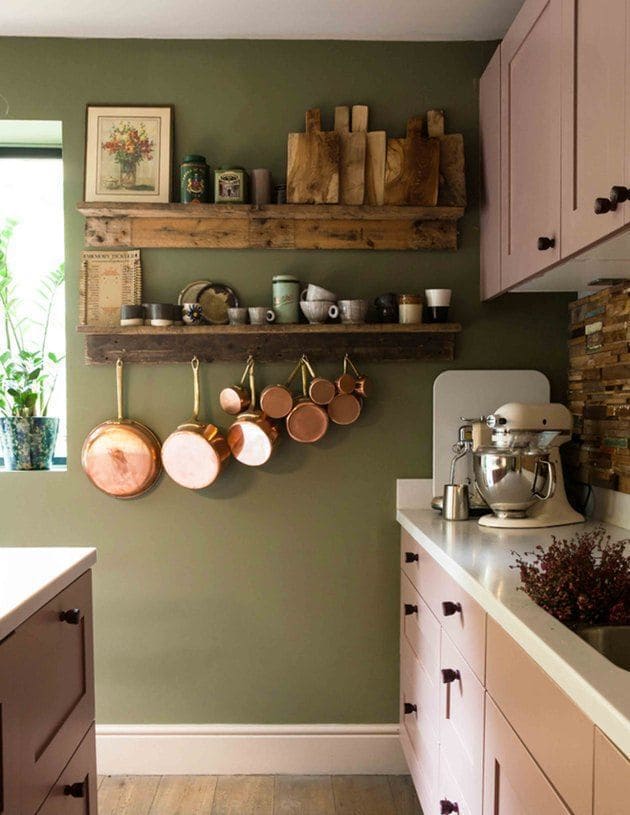 Rustic Sage Green Kitchen Charm