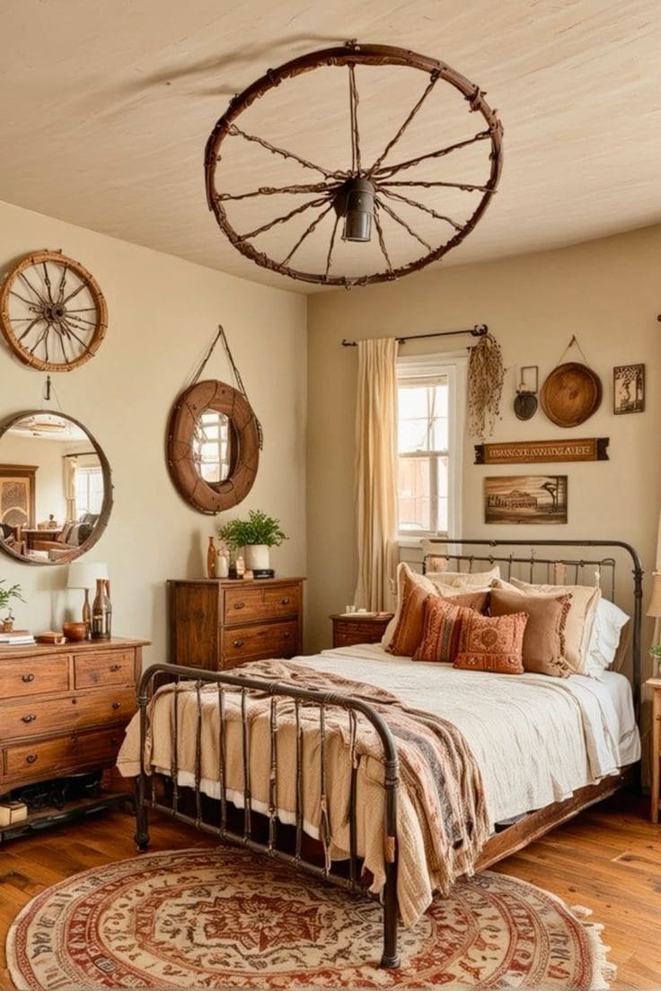 Rustic Western Farmhouse Bedroom Charm