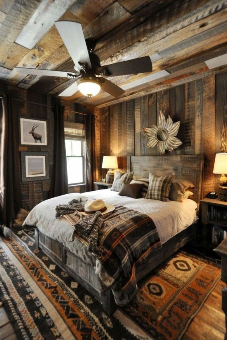 Rustic Western Farmhouse Bedroom Retreat