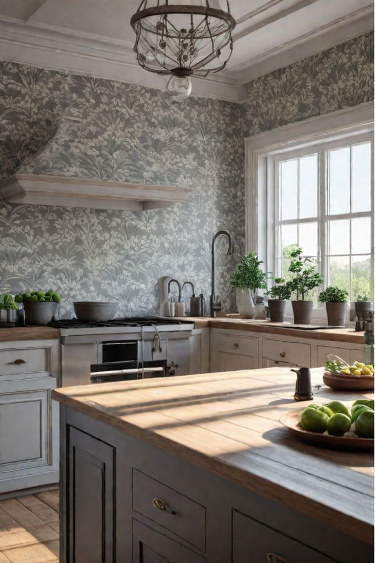 Serene Floral Elegance for Kitchens