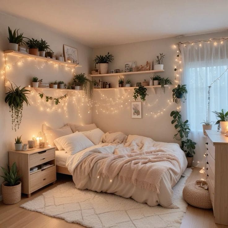 Serene and Nature-Inspired Teen Sanctuary