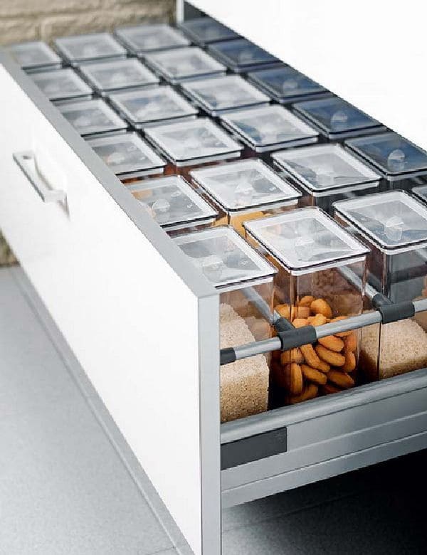 Streamlined Drawer Storage with Clear Containers