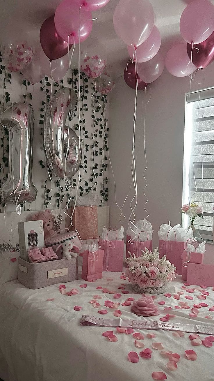 Sweet Sixteen Blissful Bedroom Celebration