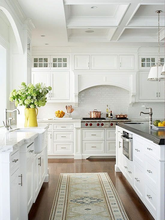 Timeless Elegance All-White Kitchen Charm