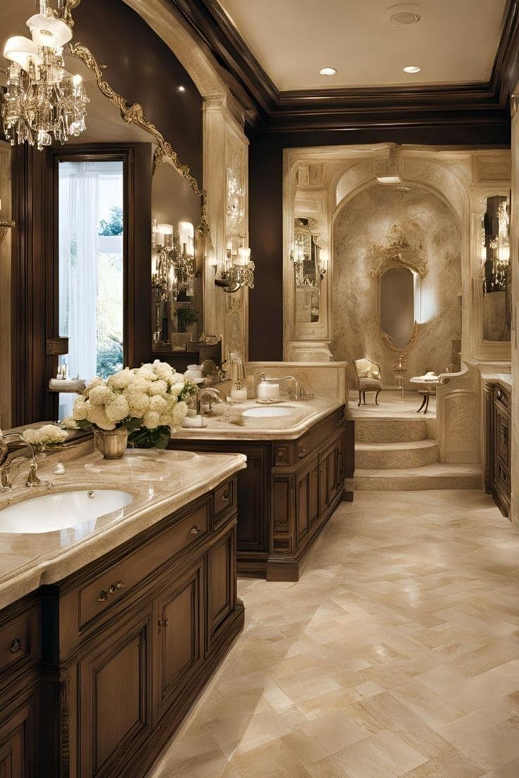 Timeless Ornate Bathroom Retreat