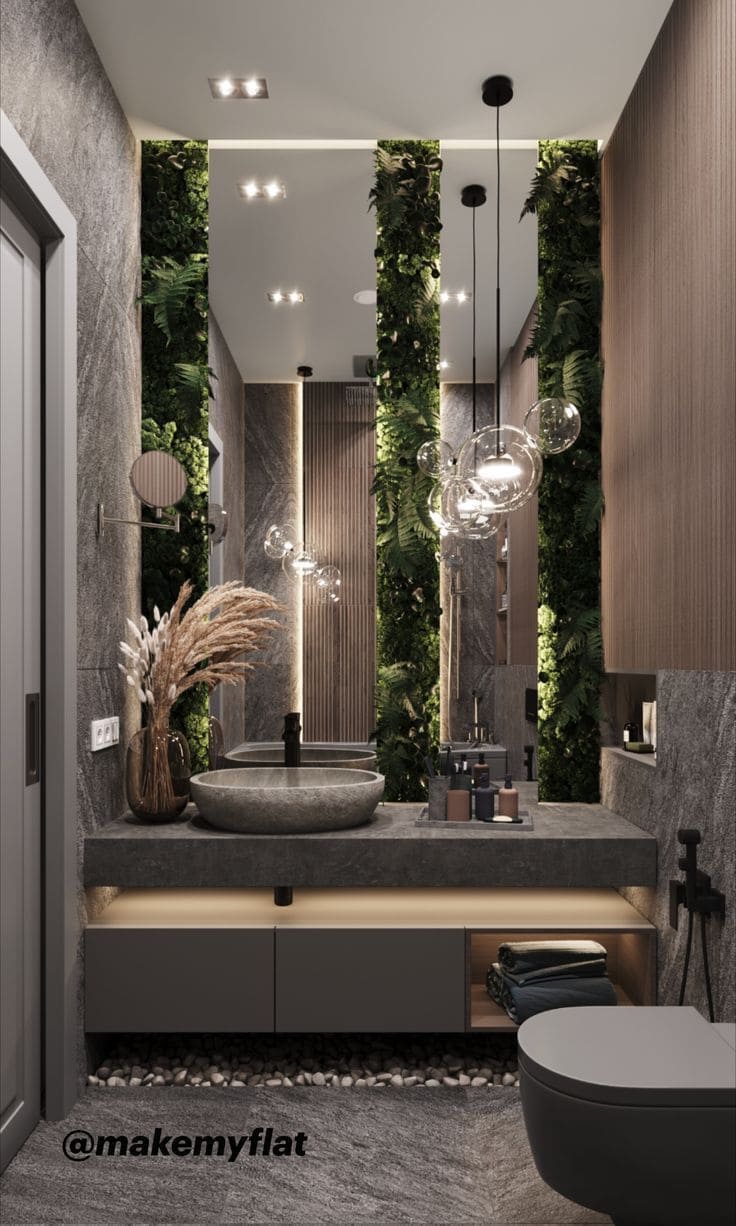 Vertical Garden Mirror Design