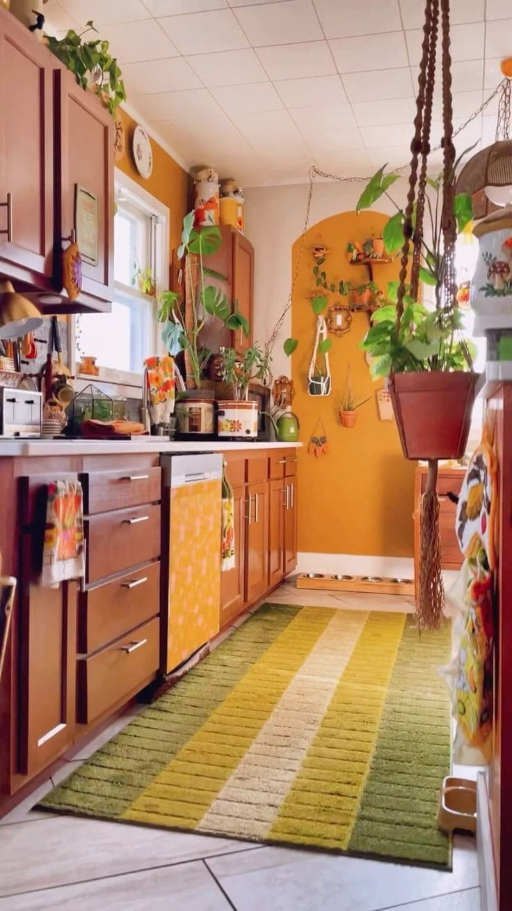 Vibrant Bohemian Vintage Kitchen Delight