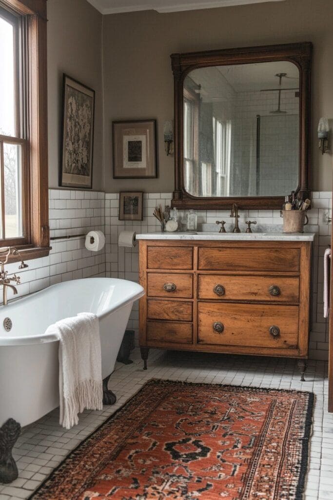 Vintage Bathroom Serenity