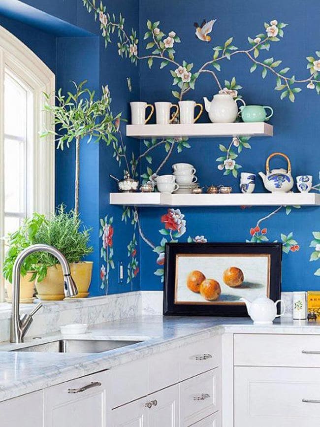 Vivid Blossom-Inspired Kitchen Charm