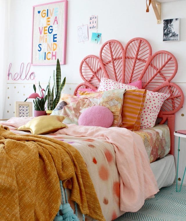 Vivid and Playful Bohemian Bedroom Delight