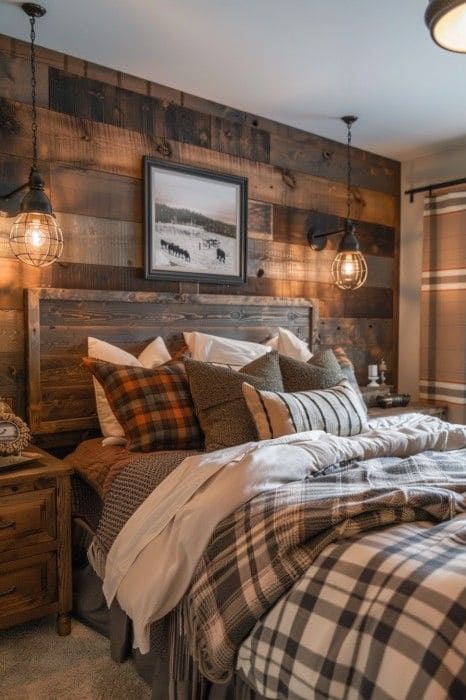 Warm and Inviting Rustic Farmhouse Bedroom