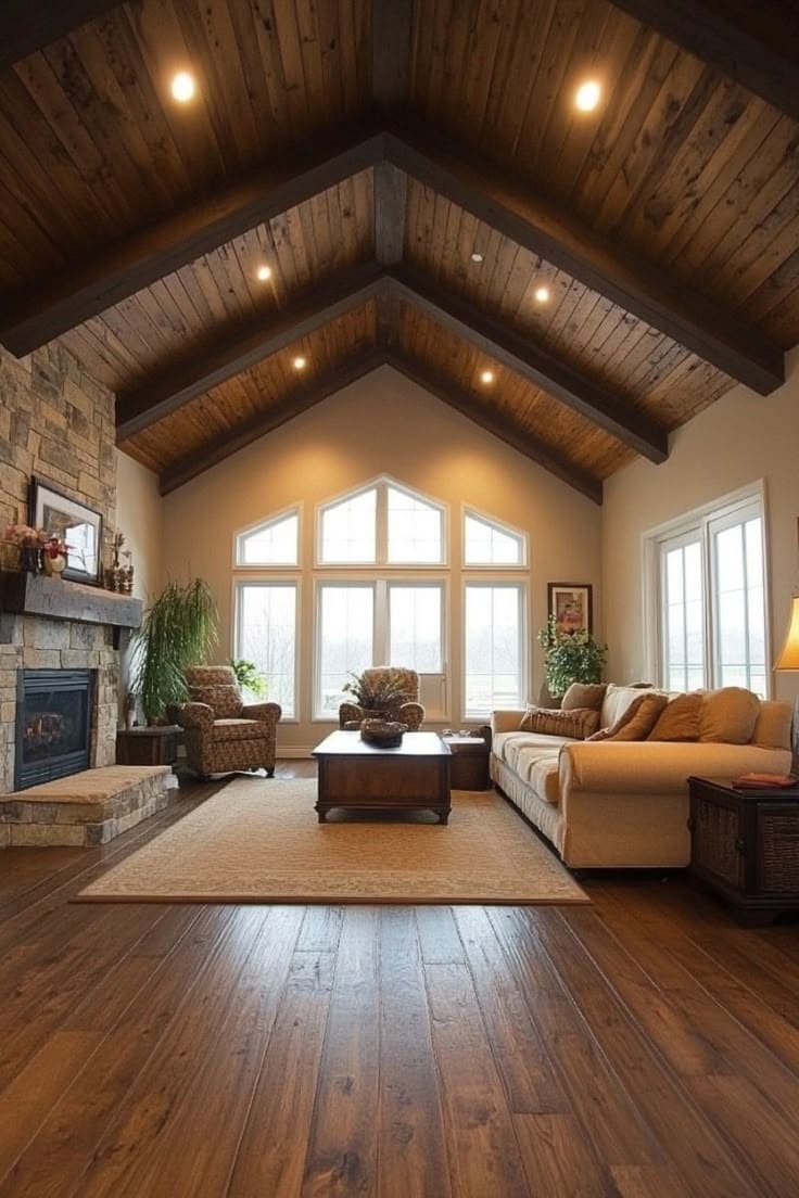 Beauty of Vaulted Wood Beams