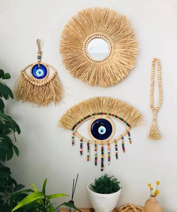 Bohemian Evil Eye Wall Charm Decor