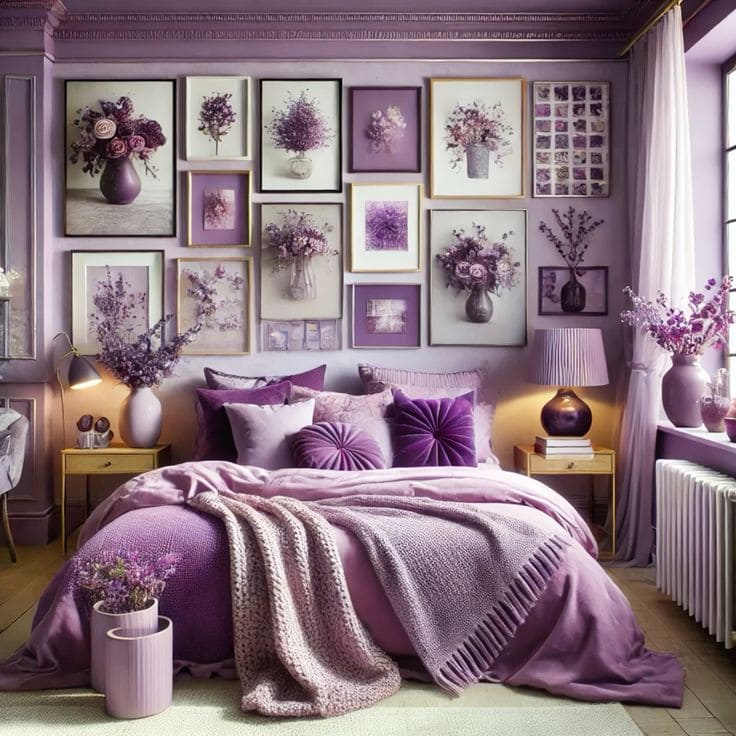 Bold and Elegant Lavender Art Haven