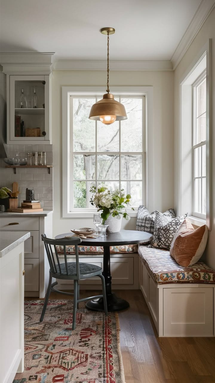 Charming Breakfast Nook with Smart Seating