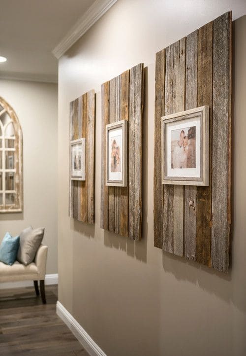 Charming Rustic Wood Panel Wall Decor