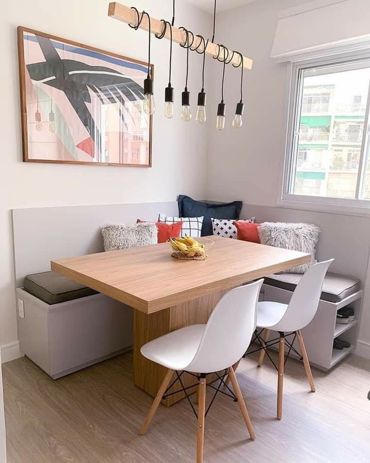 Chic Built-In Banquette Dining for Small Spaces