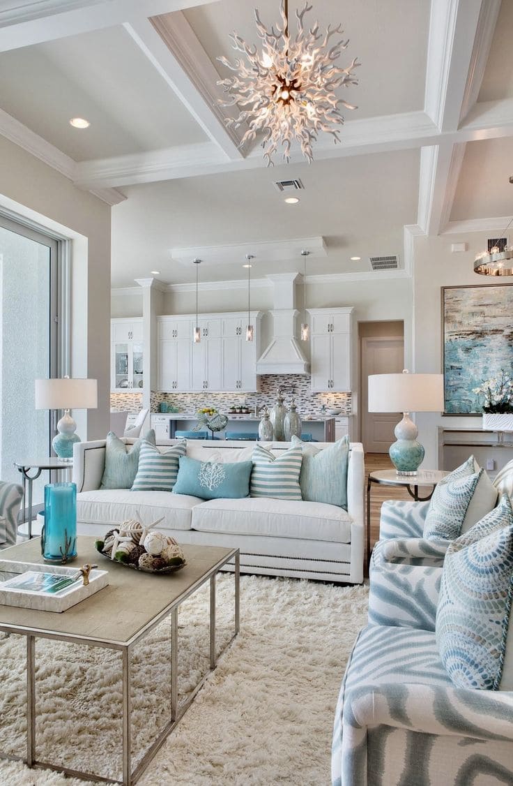 Coastal Elegance with Chic Ocean Hues