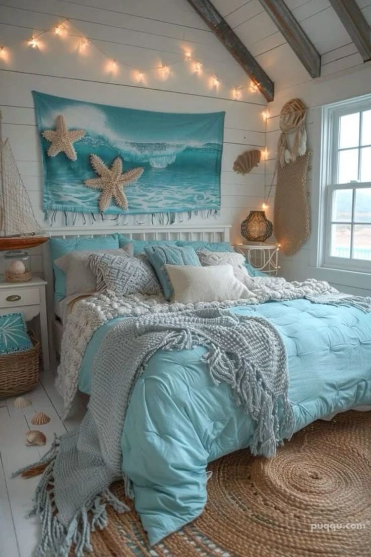 Cozy Coastal Escape with Soft Ocean Hues