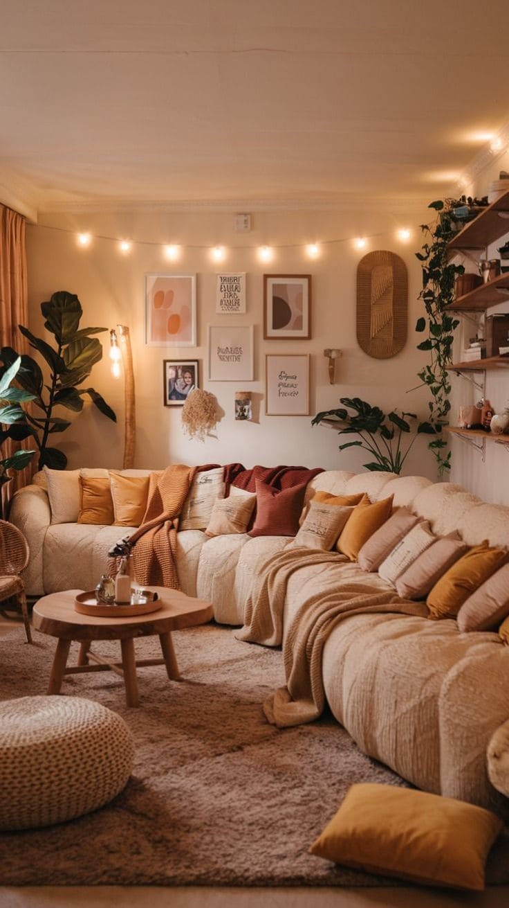 Cozy Earth-Toned Haven for Relaxation