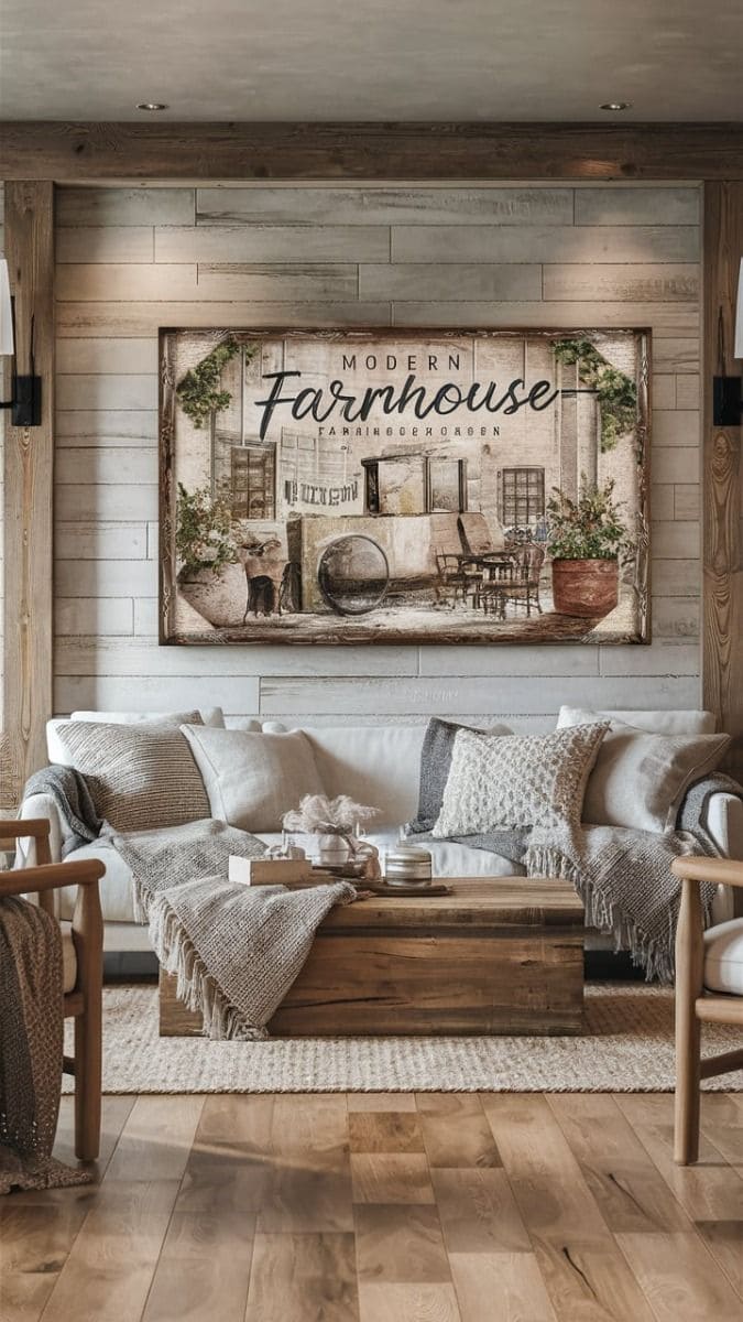 Cozy Farmhouse-Inspired Rustic Wall Art