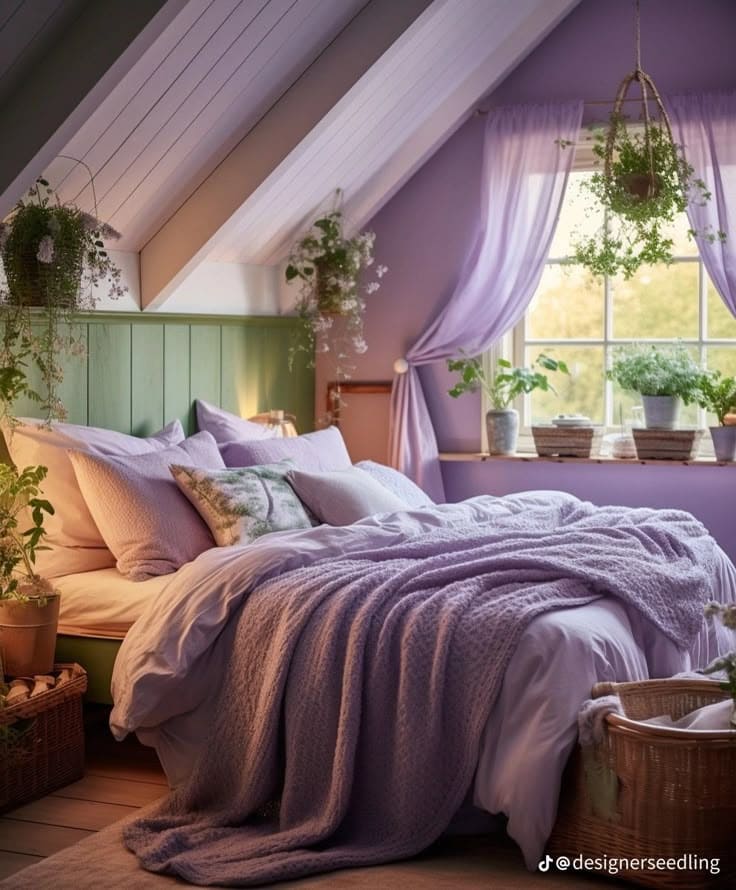 Cozy Nature-Inspired Lavender Retreat