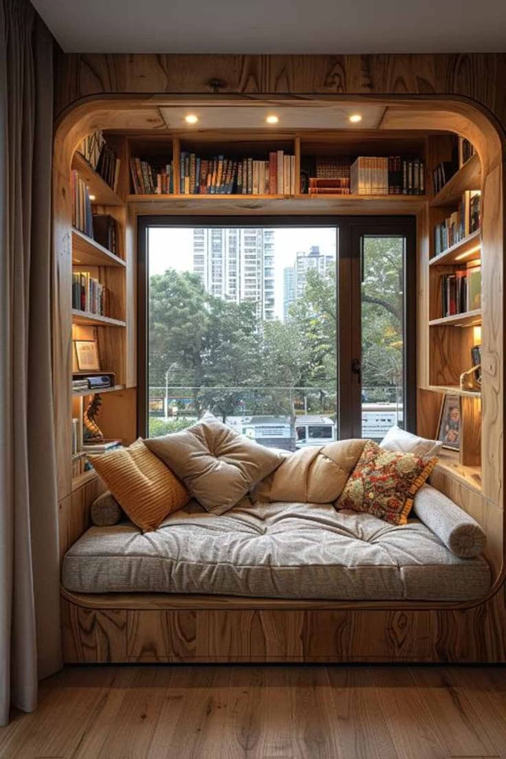 Cozy Window Nook with Smart Storage