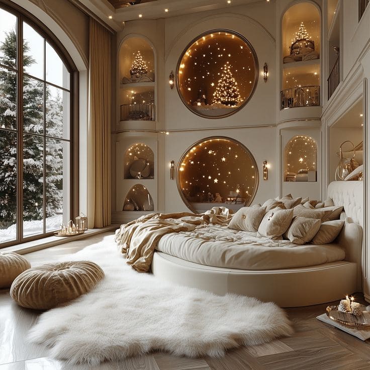 Cozy Winter Wonderland Bedroom