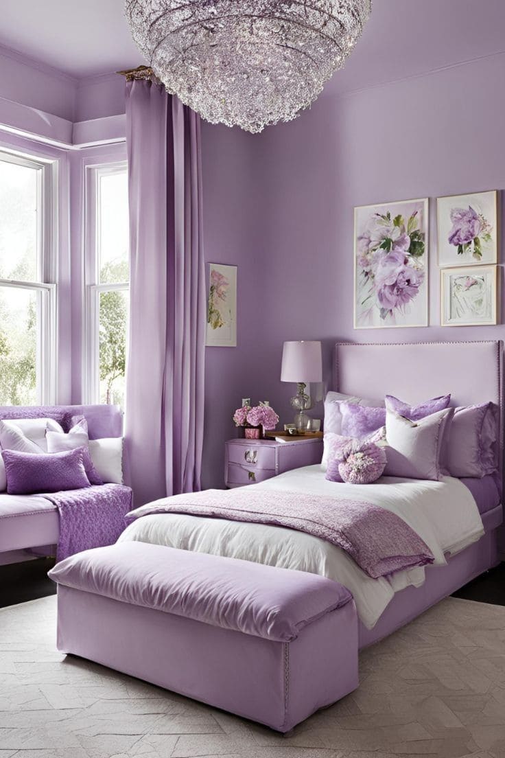 Dreamy Lavender Bliss Bedroom Escape